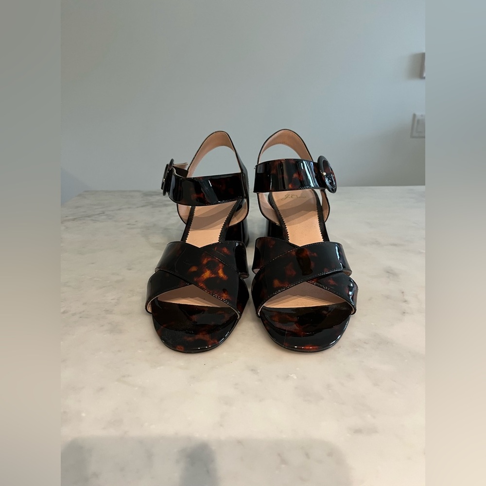 J. CREW Penny Sandals, Tortoiseshell, 10